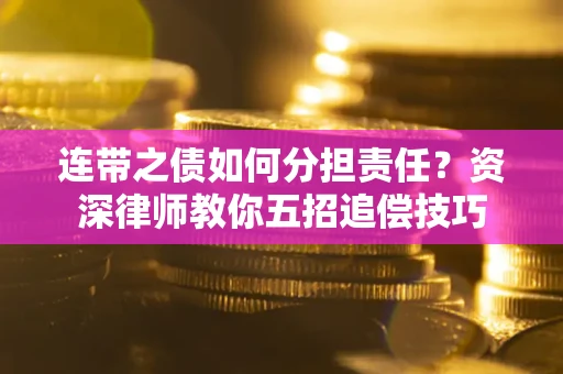北京连带之债如何分担责任？资深律师教你五招追偿技巧