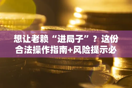 北京想让老赖“进局子”？这份合法操作指南+风险提示必须看！