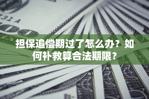 北京担保追偿期过了怎么办？如何补救算合法期限？